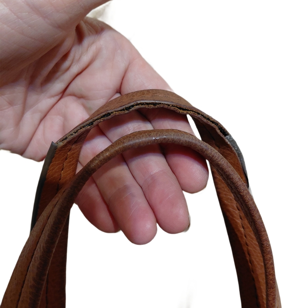 J. Crew Brown Leather Tote Shoulder Bag - Picture 8 of 10